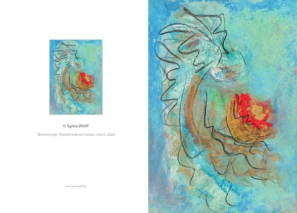 Bestimmung, Kunstkarte, Sylvia Wolff