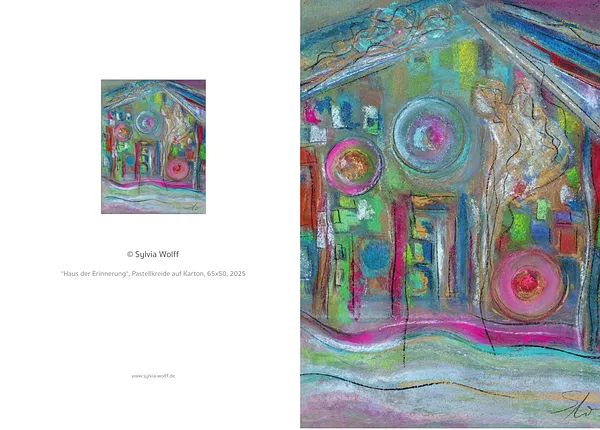 Haus der Erinnerung, Kunstkarte, Sylvia Wolff