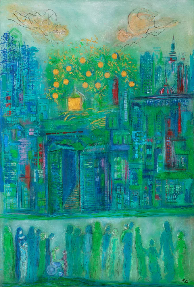 Seid barmherzig, Kunstkarte, Sylvia Wolff