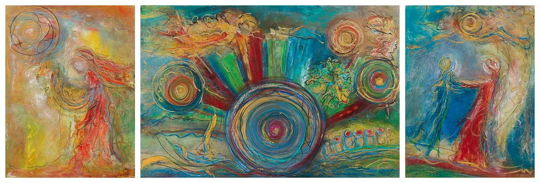 Glaube, Liebe, Hoffnung (Triptychon), Sylvia Wolff